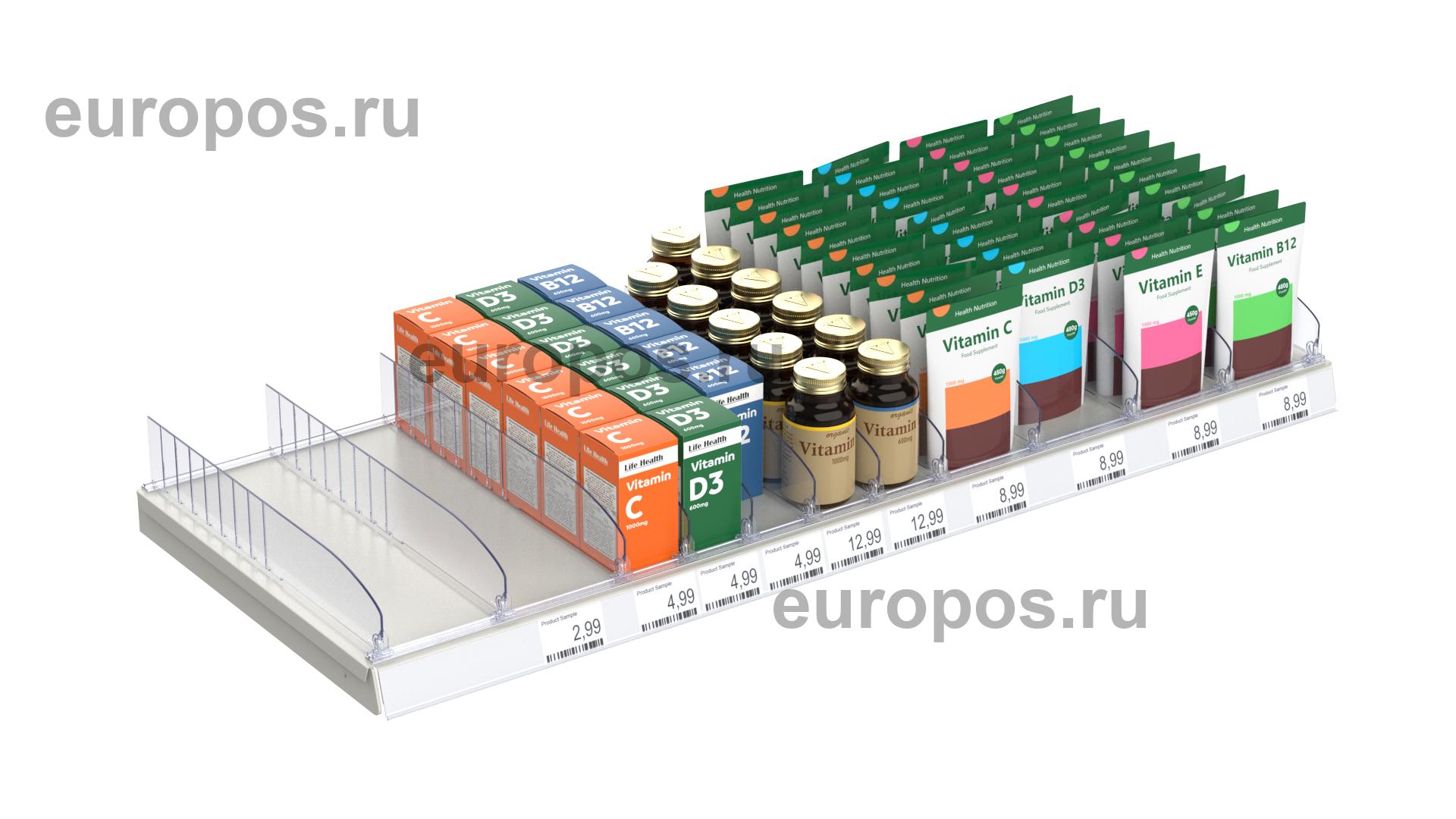 Разделитель высотой 60 мм DIV60, длина 285-485