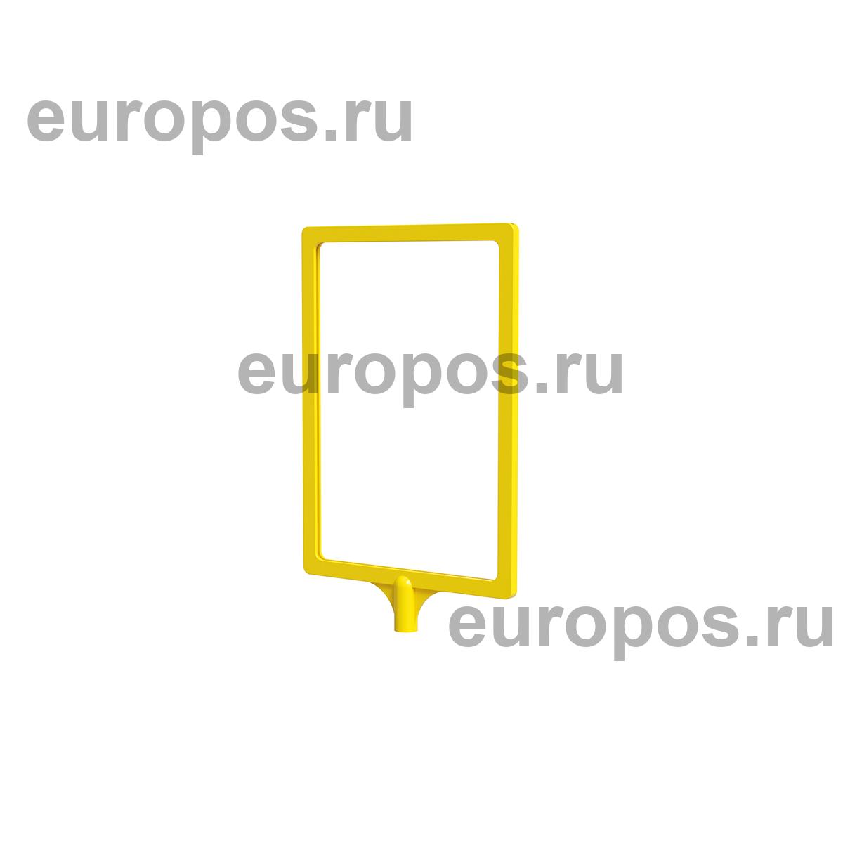 Рамка с интегрированным Т-держателем PFT-A5, цвет желтый