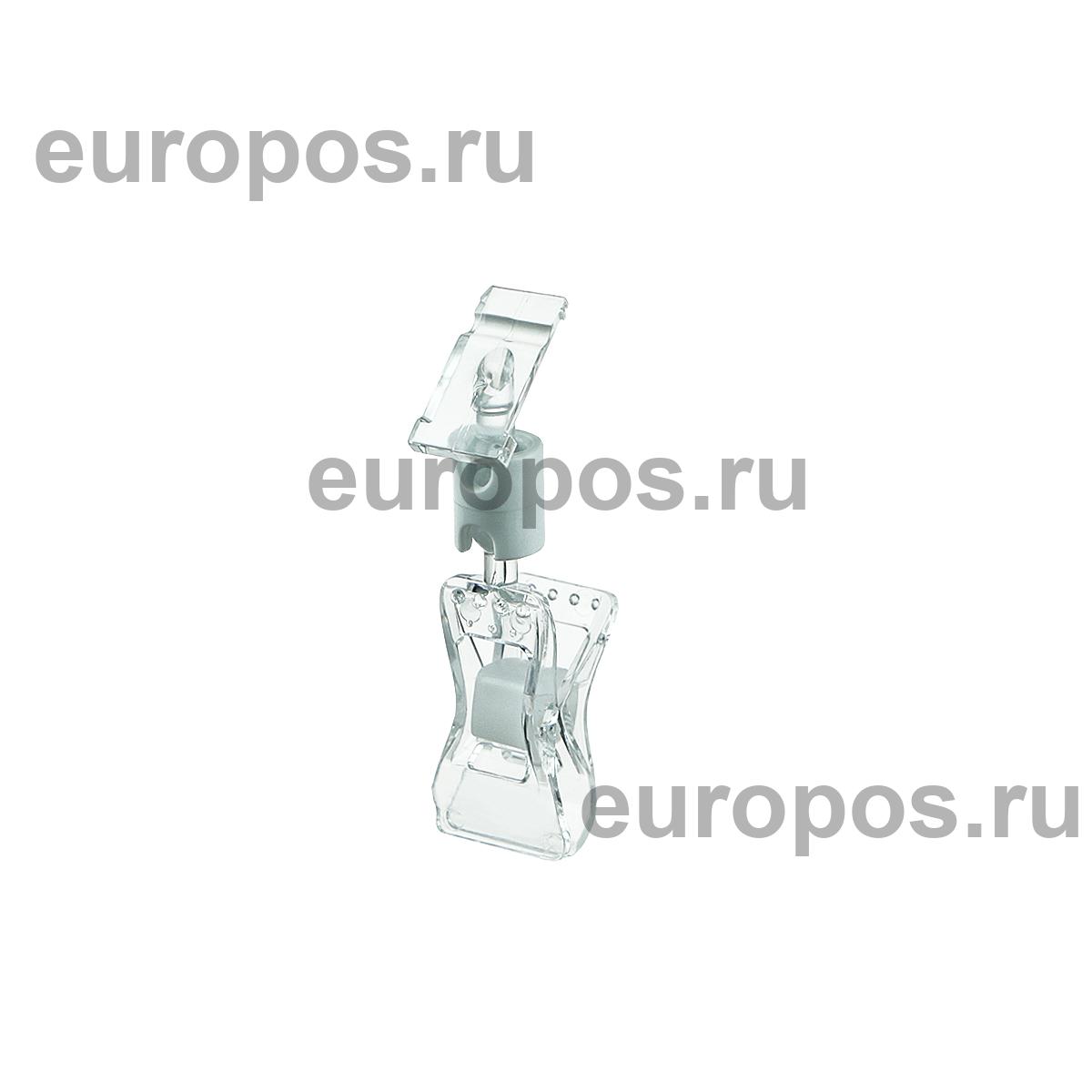 Держатель кассет цен на прищепке FXS-PC, цвет прозрачный